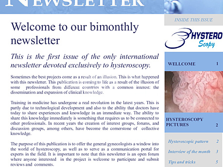 Hysteroskopie-Newsletter 1.1