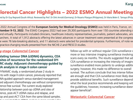 Überblick über die wichtigsten Berichte zum Thema Darmkrebs – ESMO-Jahrestagung 2022