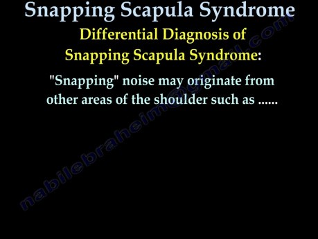 Scapulocostales Syndrom - Nabil Ebraheim