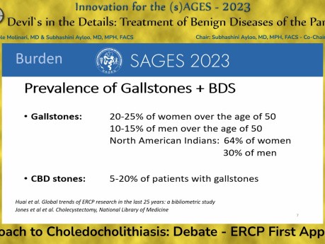 Eine Debatte zum Behandlungsansatz bei Choledocholithiasis